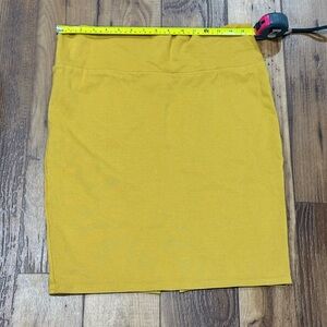 Rainbow Yellow Pencil Skirt